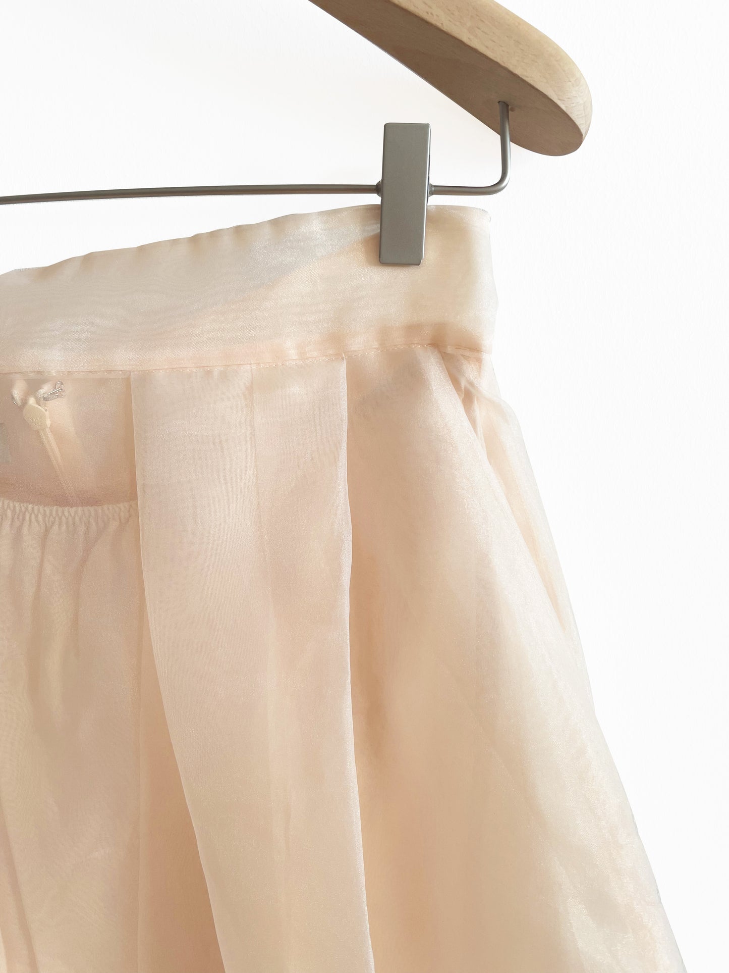 Transparent midi skirt, size L