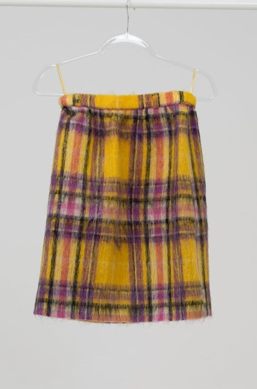 Wool midi skirt with pockets, size S