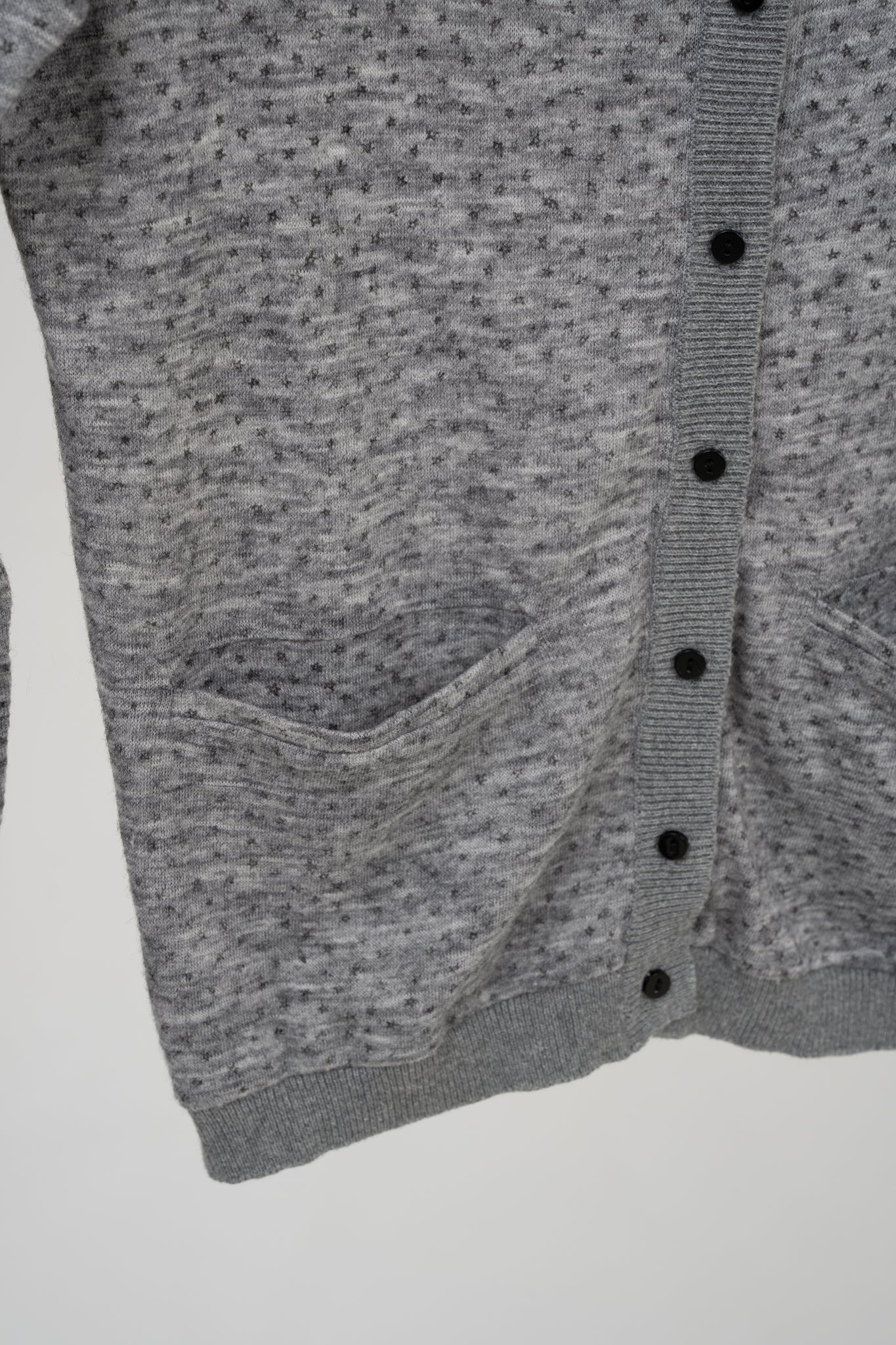 Grey Cardigan with buttons and pockets, size S