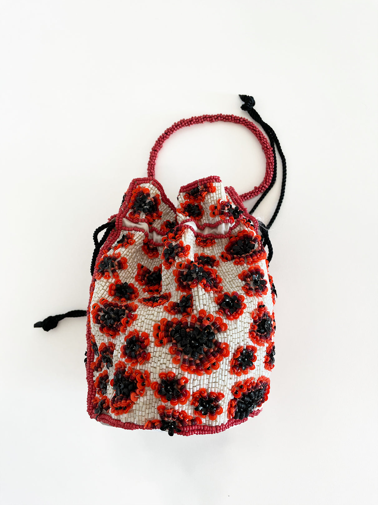 Pouch Bag with Poppy Flowers