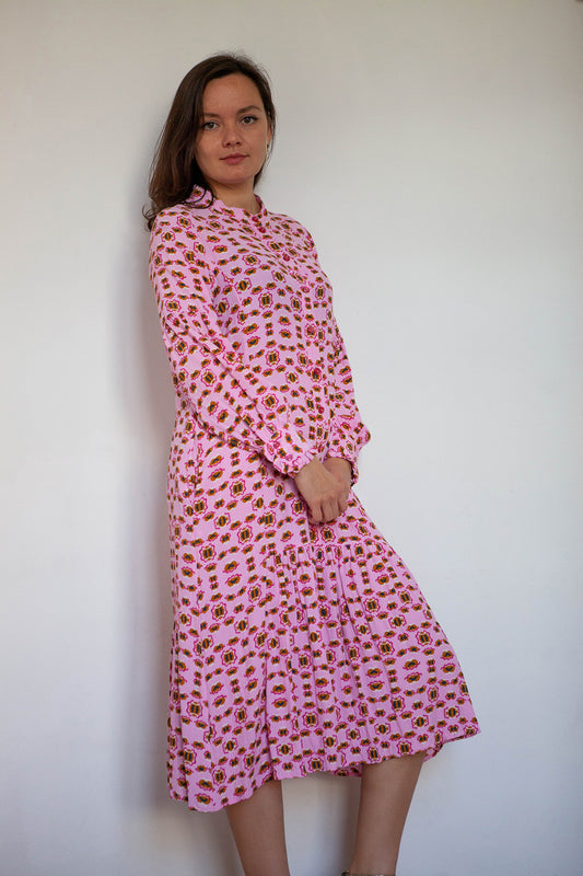 Lilac Riffle Dress, Size M