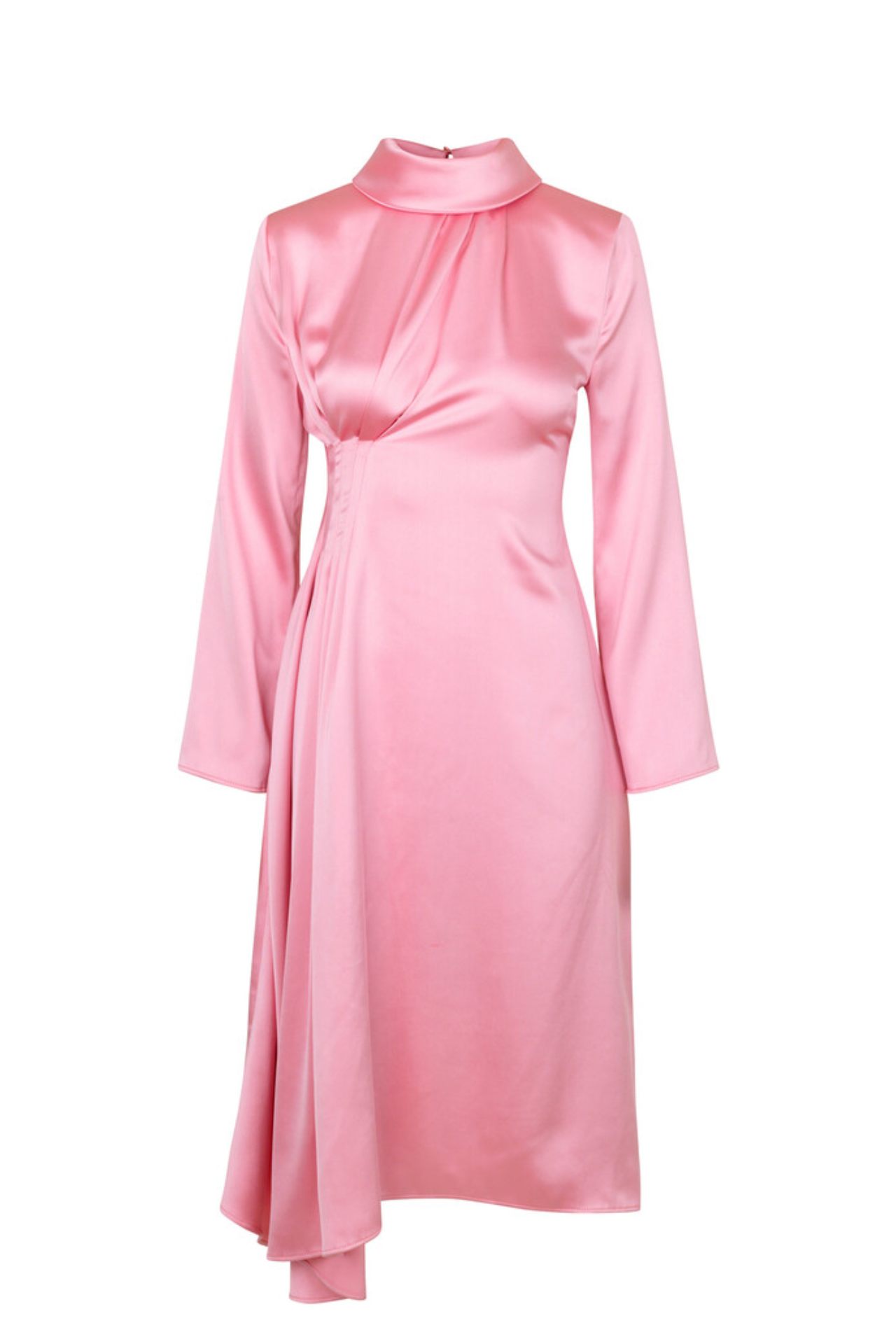 Pink silky maxi dress, Size L